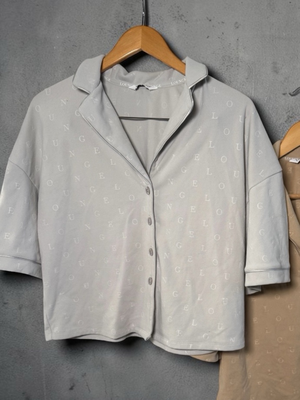 ✨ Lounge Underwear Embroidered Button-Down Loungewear Top Pajama